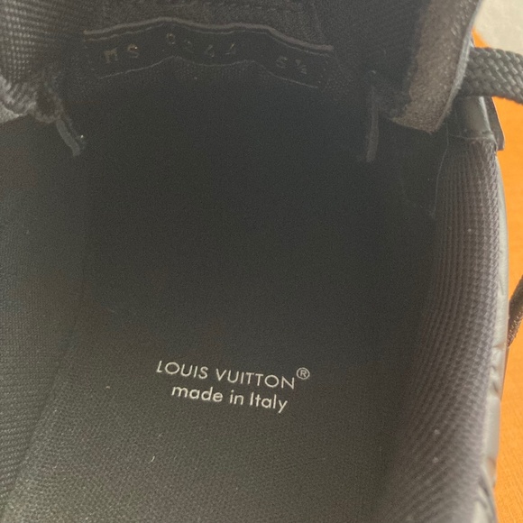 Louis Vuitton Rivoli Sneakers – Black Calf Leather with Monogram Embossing - Picture 4 of 4